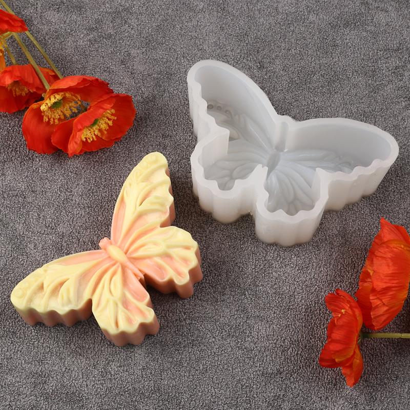 Xiaomi 3D Butterfly Candle Silicone Mold DIY Aromatherapy Soap Craft Ornament Wax Mousse Cake Decorating Chocolate Fondant  Mold