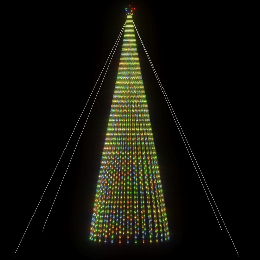 LED Christmas Tree 1544 Multicolor LEDs 500 cm