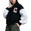 Converse Бейсбольная куртка женская черная 10026772-A02