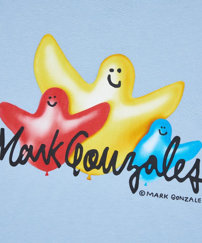 MARK GONZALES Balloon Angel Graphic T-Shirt - Sky Blue