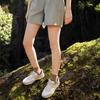 Skechers Однотонные повседневные шорты со средней посадкой, отводящие влагу, быстросохнущие, прямого кроя, женские, цвет Rock-Green L224W032-01DR
