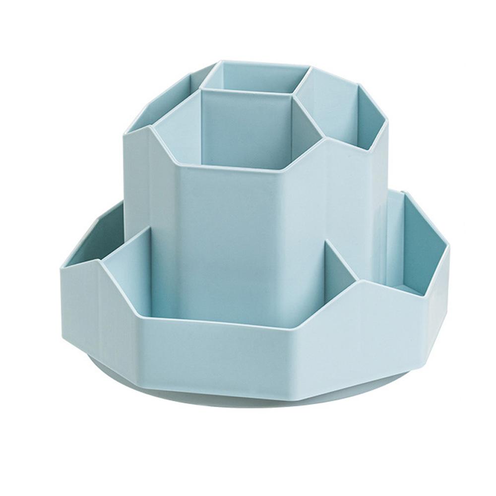 Pencil Pen Holder for Desk 9 Slots 360 Degree Rotatable Desktop Organizer Makeup Brush Storage