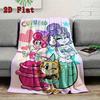 Energetic Cartoon 2D Flat Pattern Flannel Blanket High quality All Seasons Warmth and Comfort Perfect for Christmas Gifts.PMT0914269