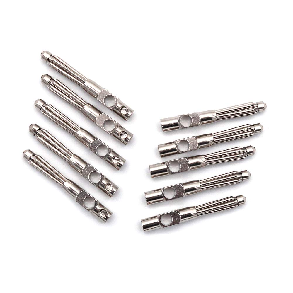 WINGONEER Banana Plugs 10pcs 20A Banana Connectors Speaker Connectors 4mm Connector Case Banana Plug Test Probe Binding Post Connectors
