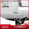 2026 Hot Interior Stickers 2pcs Car Door Corner Transparent Protective Stickers For Lexus LS LC RZ IS350 ES300 GS350 CT200h GX46