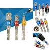 Прочный набор адаптеров для торцевых головок с шестигранным хвостовиком для дрелей-шуруповертов с тремя вариантами размеров