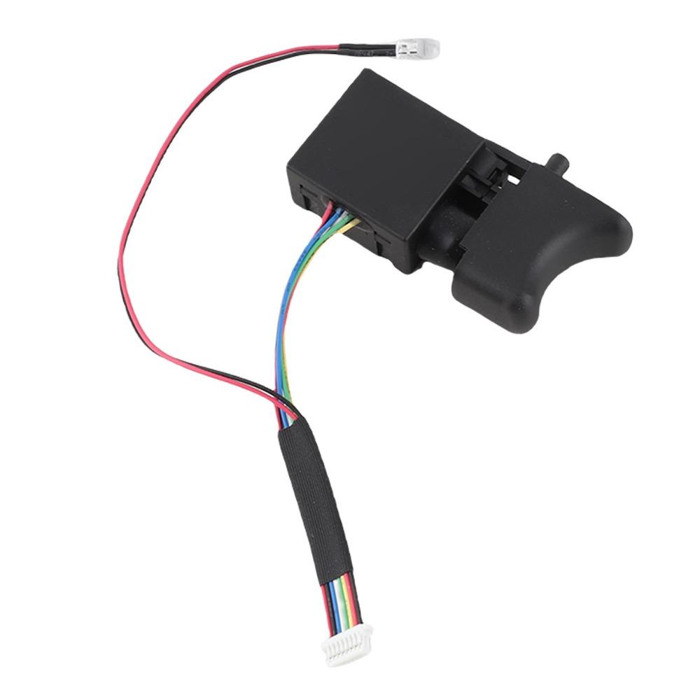 Adjustable Speed Electric Drill Trigger Switch Push Button CW/CCW Trigger Switch Black 8 Pin Speed Control Switch