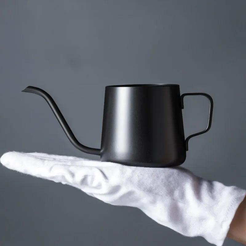 PARACITY Нержавеющая сталь Pour-Over Coffee Pot Портативная нагревательная кофеварка для дома Подвесной чайник с ушами и гибким воротом