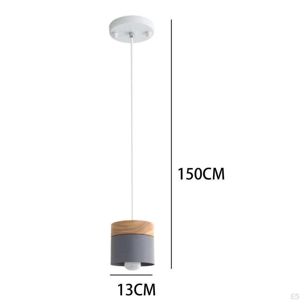 Минималистичный светодиодный подвесной светильник с деревянным и железным дизайном для домашнего декора
