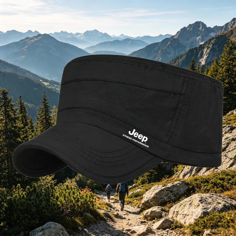 JEEP Men's Casual Flat-Top Outdoor Sun Hat