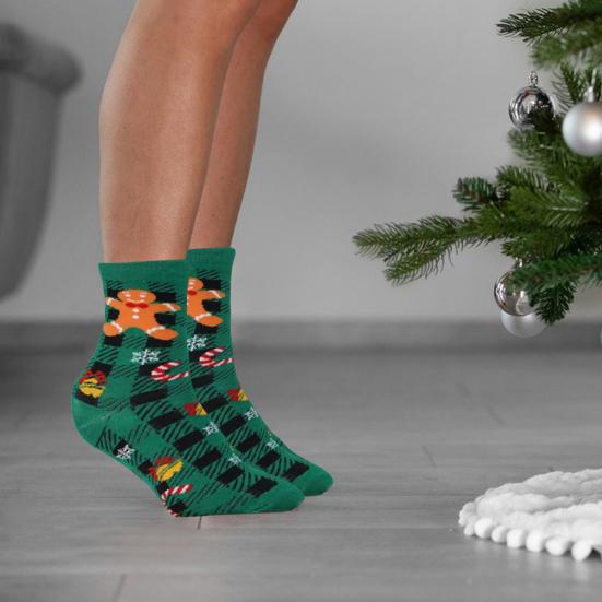 12/24 пары рождественских носков с обратным отсчетом, красочный мультяшный принт, праздничный комплект носков, 12 дней Рождества, адвент-календарь, носки средней длины