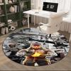 Kombat Energy Ball game Round Rug for Livingroom,Bedroom, Palyroom, Chair Rug, Area rug, Circle Carpet, Fan Christmas gift