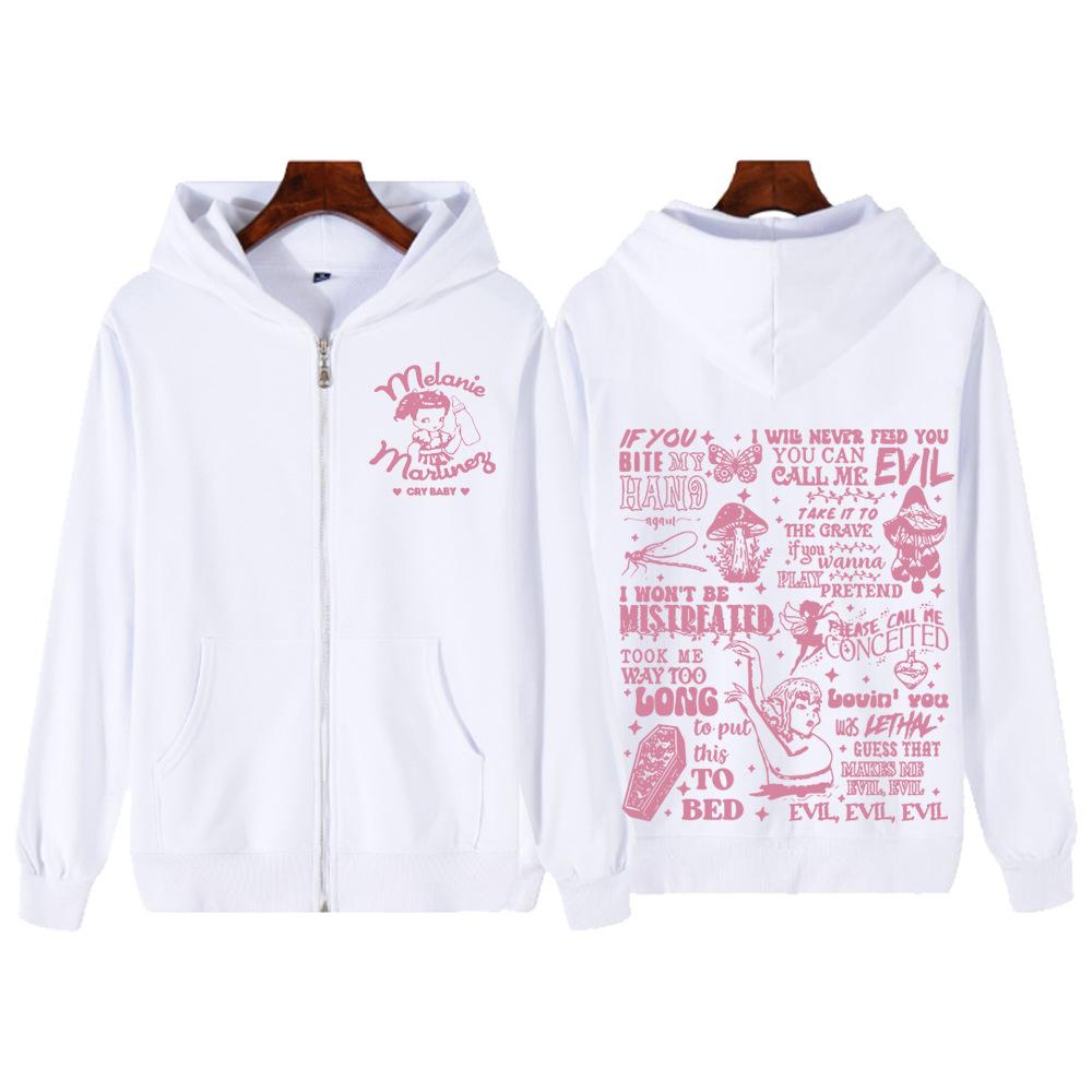 Crying Baby Melanie Martinez Trilogy Tour Album Мужские и женские толстовки с капюшоном на молнии