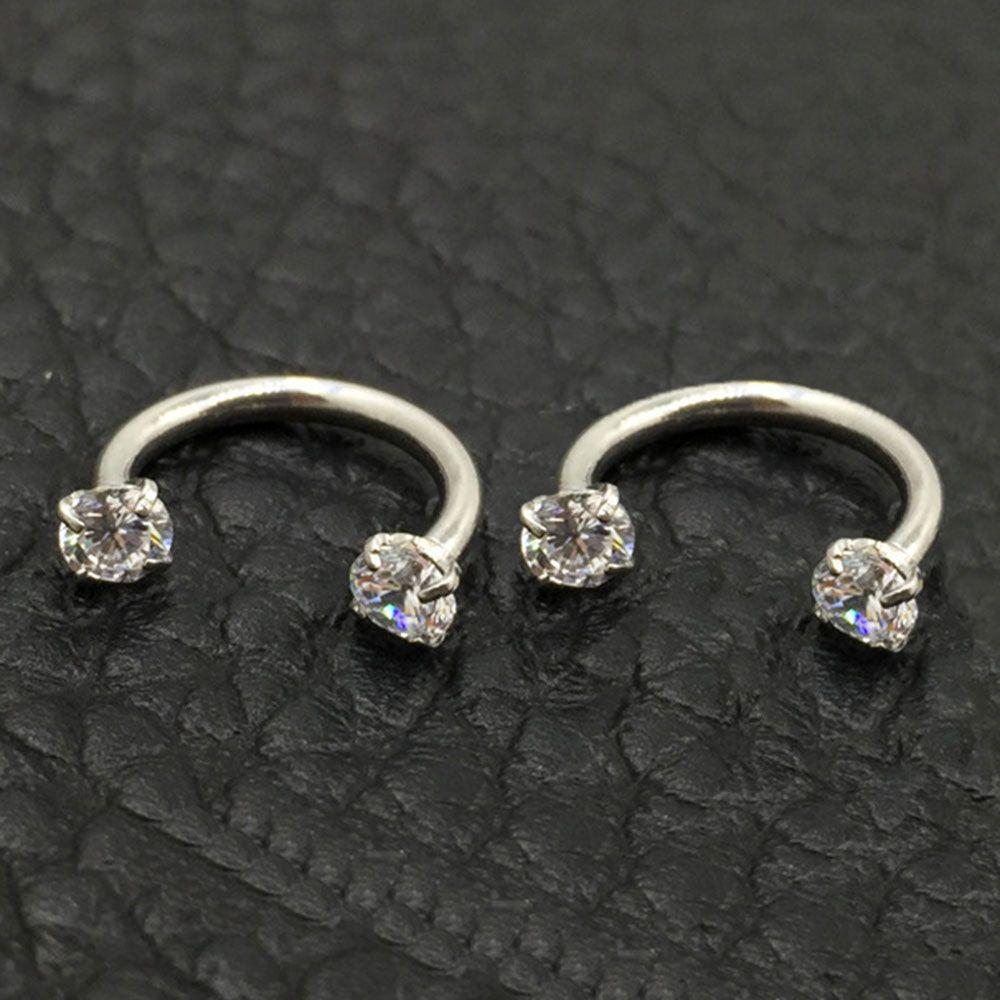 Septo Stainless Steel Nose Lip Ring Jewelry Eyebrow Ear Helix Captive Hoop Septum Cartilage