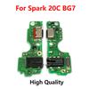 Для Tecno Spark 20C BG7 BG7n Плата USB-зарядки Порт-док Модуль микрофона Шлейф