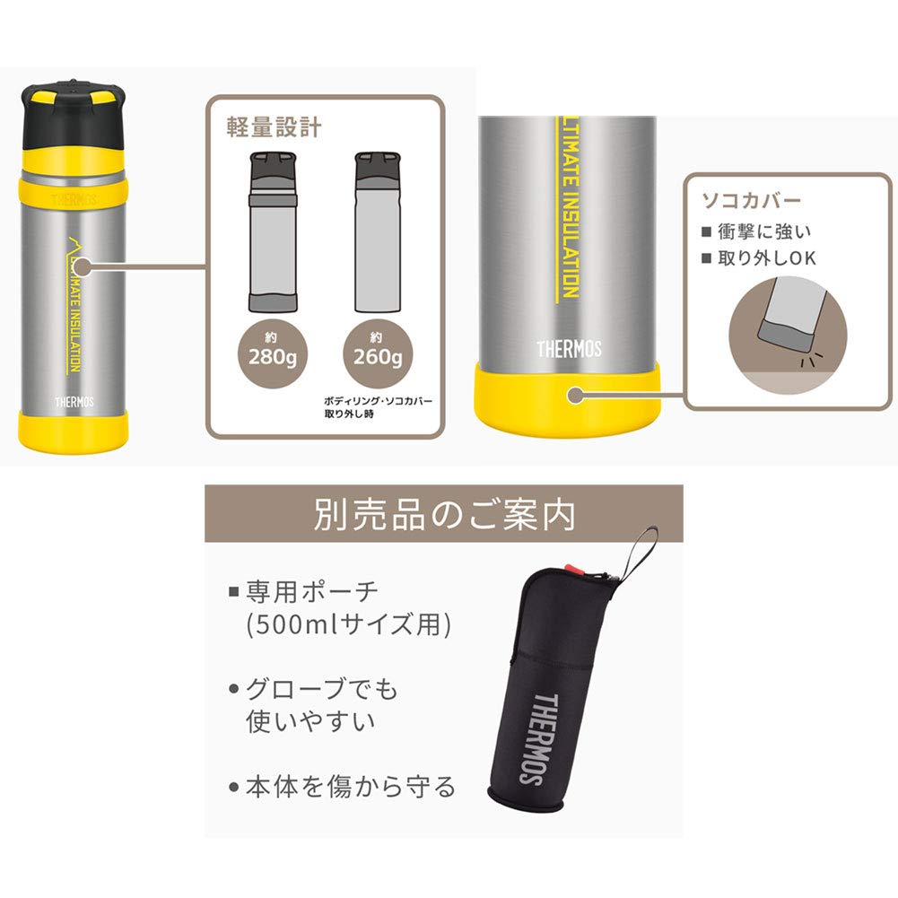 Термос Mountain бутылка из нержавеющей стали 500 мл бежевый FFX-501 (песок (СДБЭ))