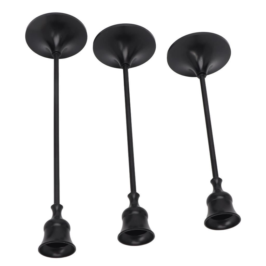 Металлический подсвечник в стиле ретро, изысканные черные конические подсвечники для настольного камина