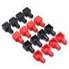 2Pcs Universal Square Motorcycle Car Battery Terminals Rubber Covers Battery Terminals Protection Sleeve Positive Negative Pole Cover