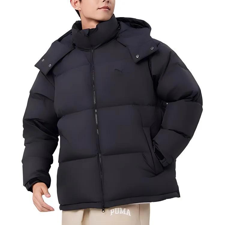 PUMA Down Jackets Unisex Black Hooded Moderate Other (Unisex) Down Jackets 674276 01