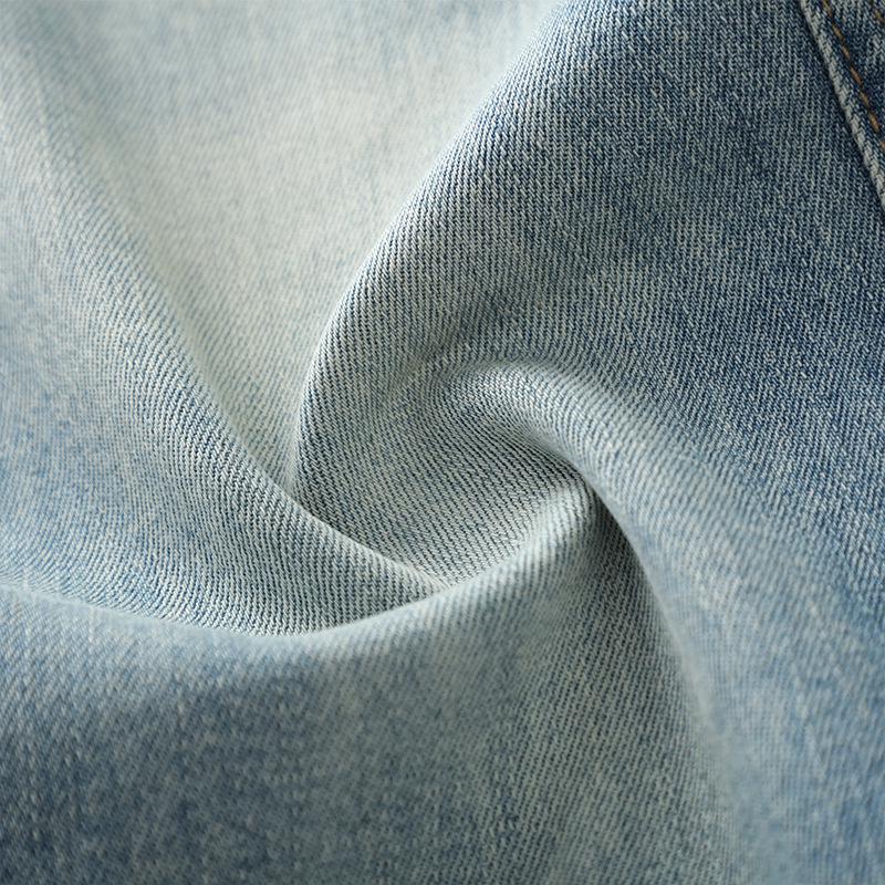 Женские джинсы клеш с завышенной талией, облегающие, укороченные до щиколотки, светлого цвета с эффектом потертости, 2024