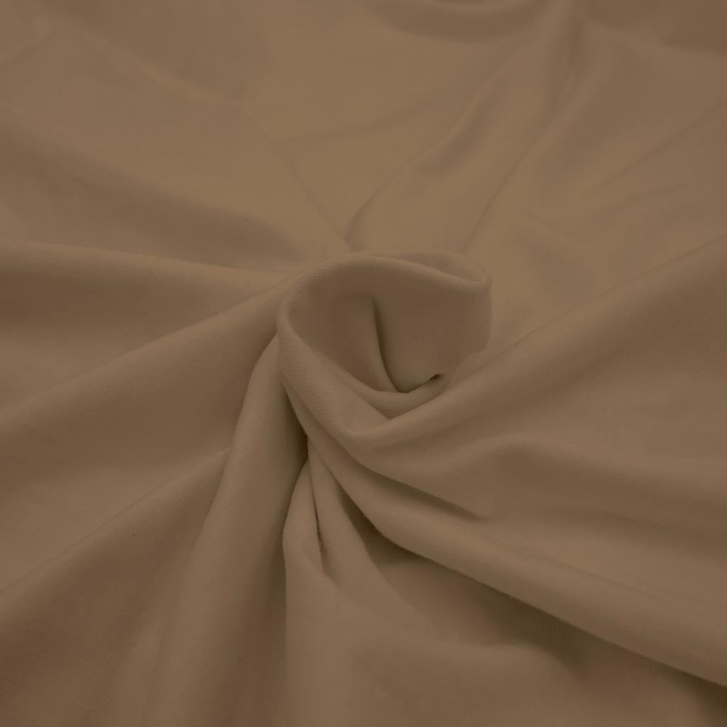 Fitted sheet 90x200 THICK COTTON JERSEY height 25cm brown