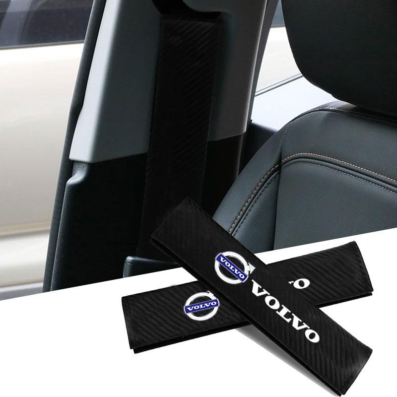 AALK1 Car Safety Belt Cover Adjustable Shoulder Strap Shoulder Protector Pad For Volvo S60 S90 XC40 XC60 V90 S40 S80L Car Accessories