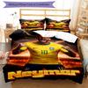 3pcs Neymar1 Design Cover Set - HD Printed Bedding with 1 Cover and 2 Pillowcases - Perfect for Home and Dorm Decor