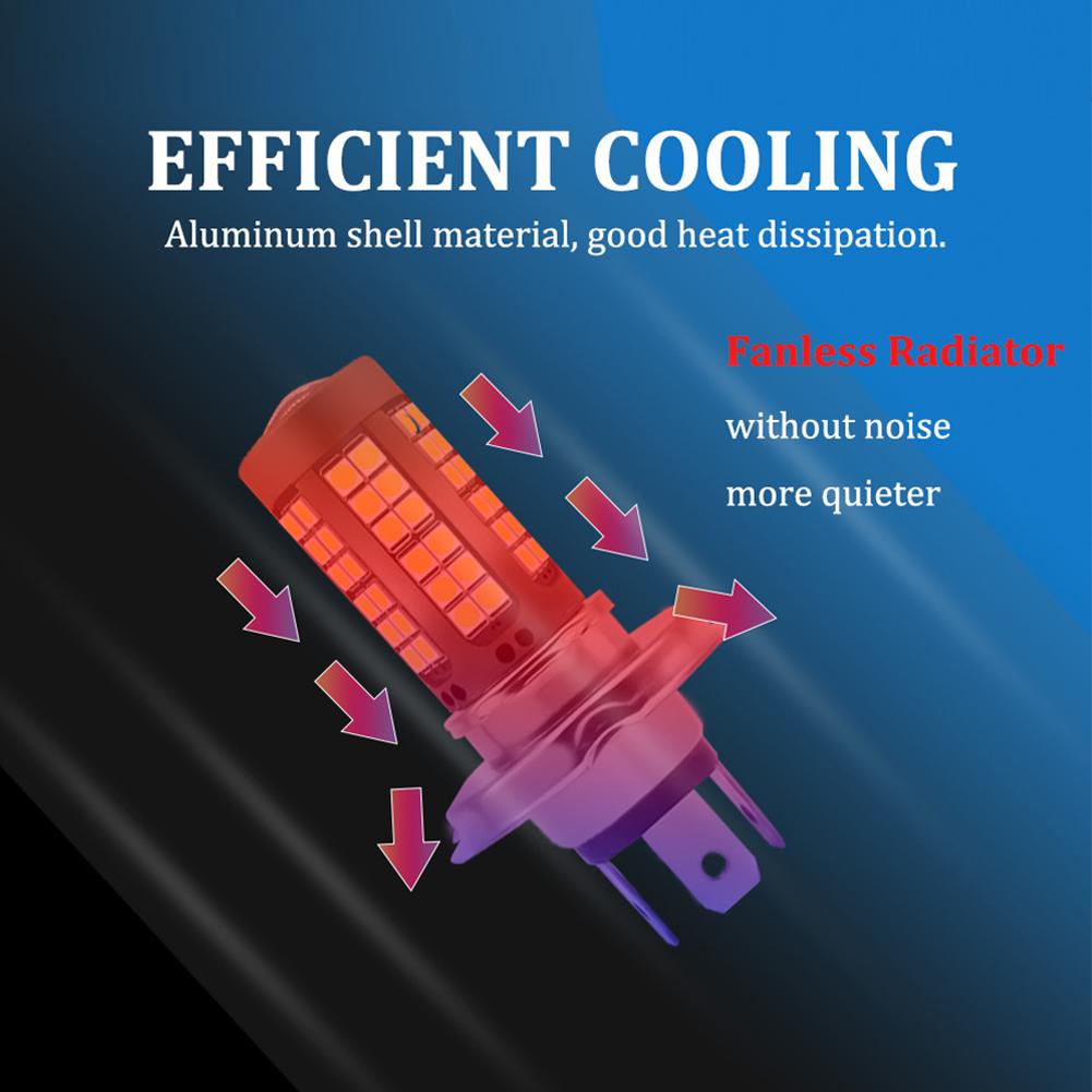 Светодиодные лампы BA20D H4 P15D для мотоциклов с чипами 3030 20000LM 25W Hi Lo, фара для мотоцикла, DRL, яркая, подключай и работай