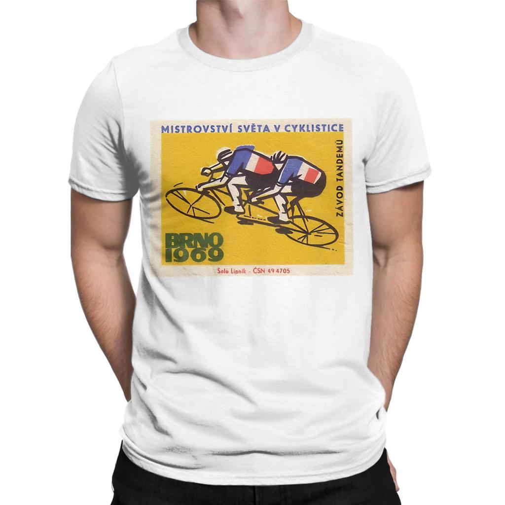 Cycling Poster Novelty 100 Cotton TShirt Cycling Poster Tees Tops For Unisex