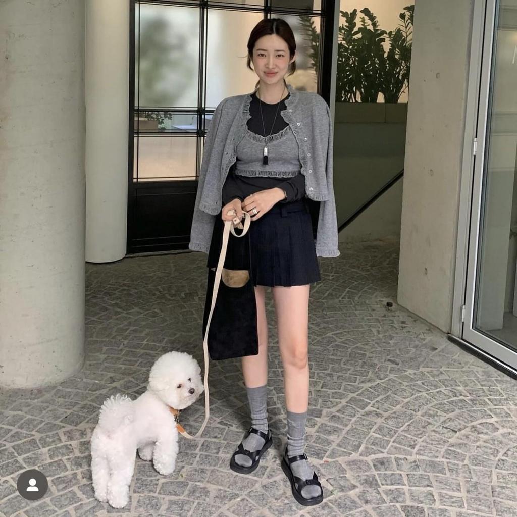 Корейское ожерелье с кисточкой в стиле Ча Цзинъюань и подвеской-кистью – Элегантный, Нишевый Дизайн, Длинная Цепочка для Свитеров