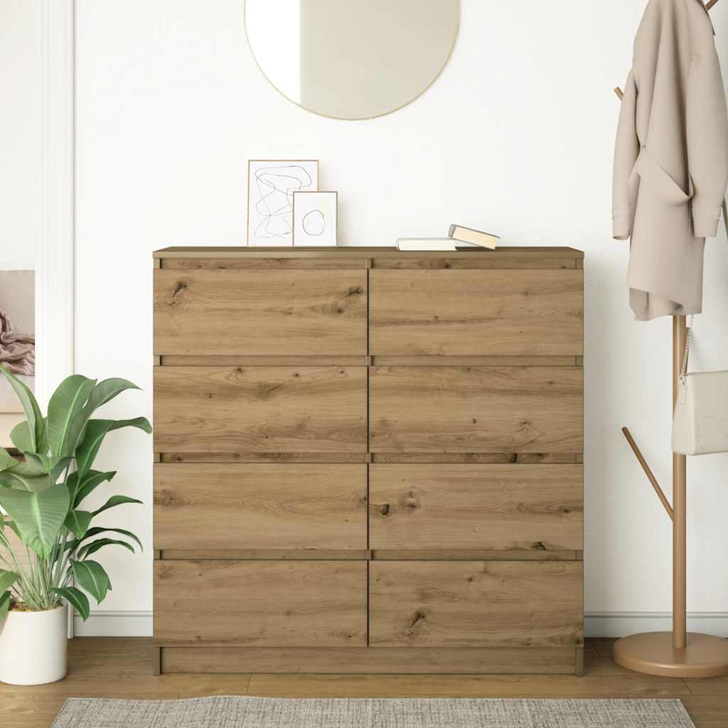 Artisan Oak Sideboard 100 x 35 x 99 cm Engineered Wood