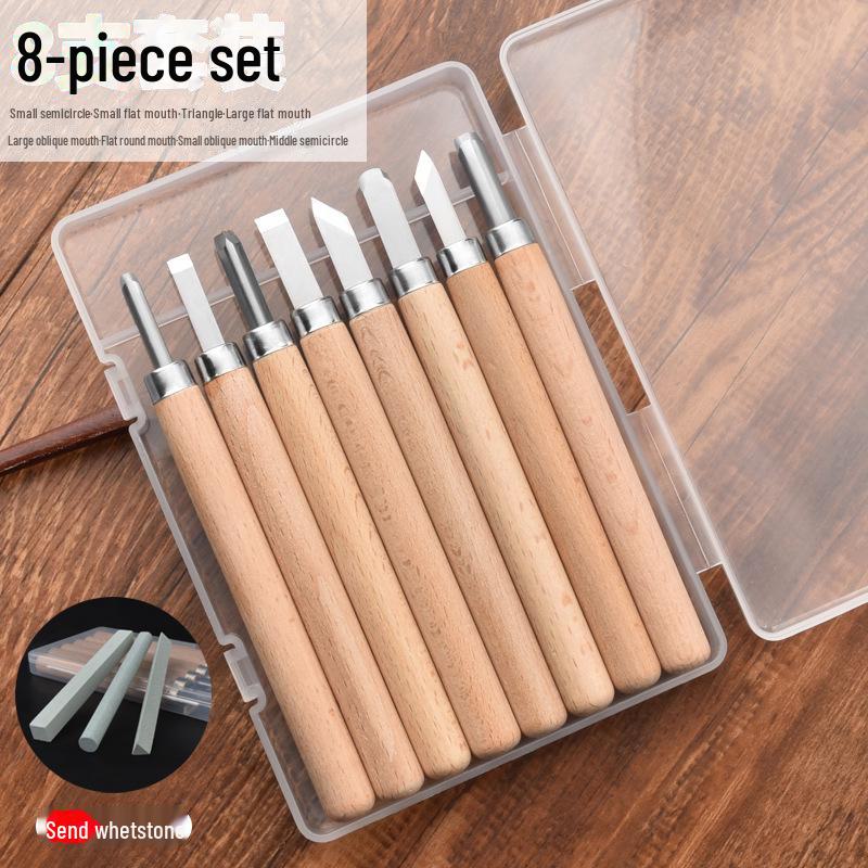 Набор ножей для резьбы по дереву: Набор для резьбы по дереву и резиновые штампы