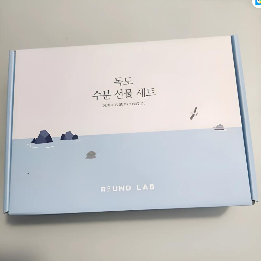 ROUND LAB 1025 Dokdo Увлажняющий набор – Тонер с глубоководной водой 220 мл + Лосьон 220 мл + Крем 50 мл