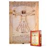 1000 Piece Jigsaw Puzzle - Vitruvius's Human Body Proportions Diagram, Popular Korean Puzzle