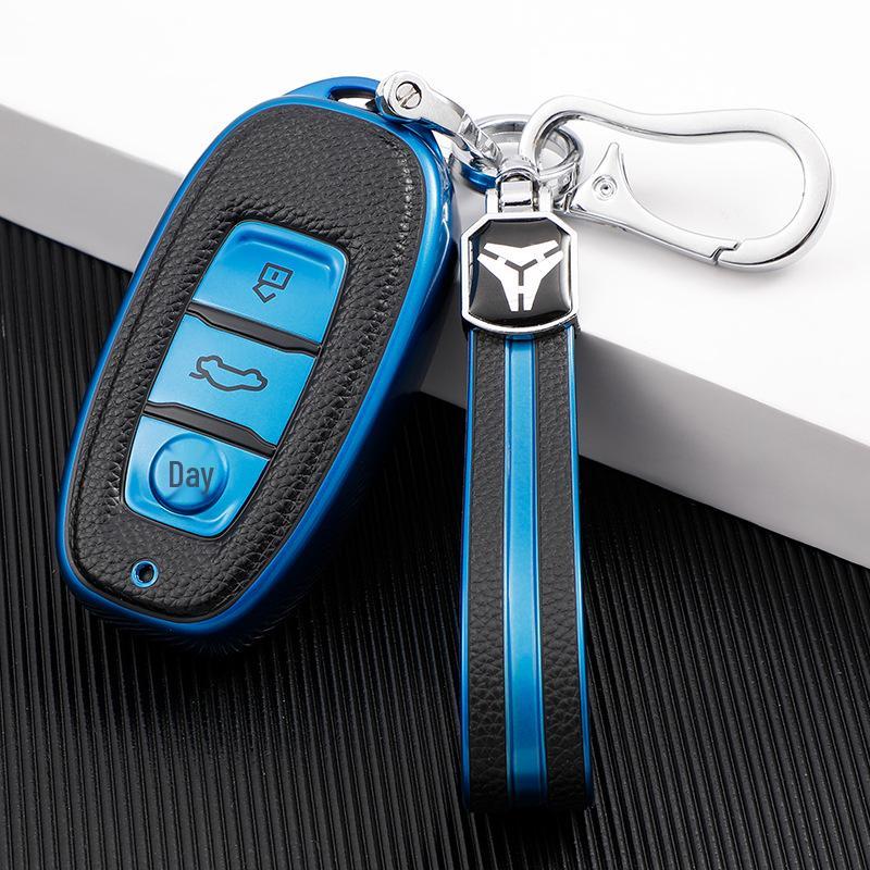 Кейс для ключа FAW Hongqi H7: Премиальная кожаная оболочка и стильная пряжка для мужчин и женщин