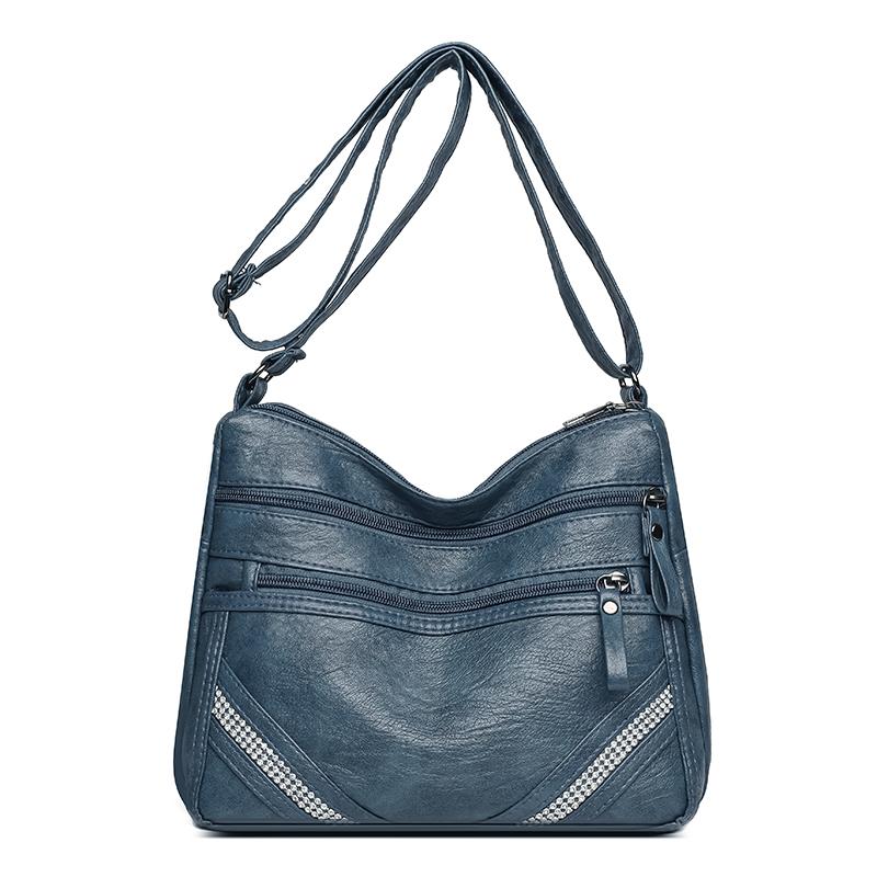 Женская сумка многослойная сумка для мамы ретро большая вместительная сумка через плечо