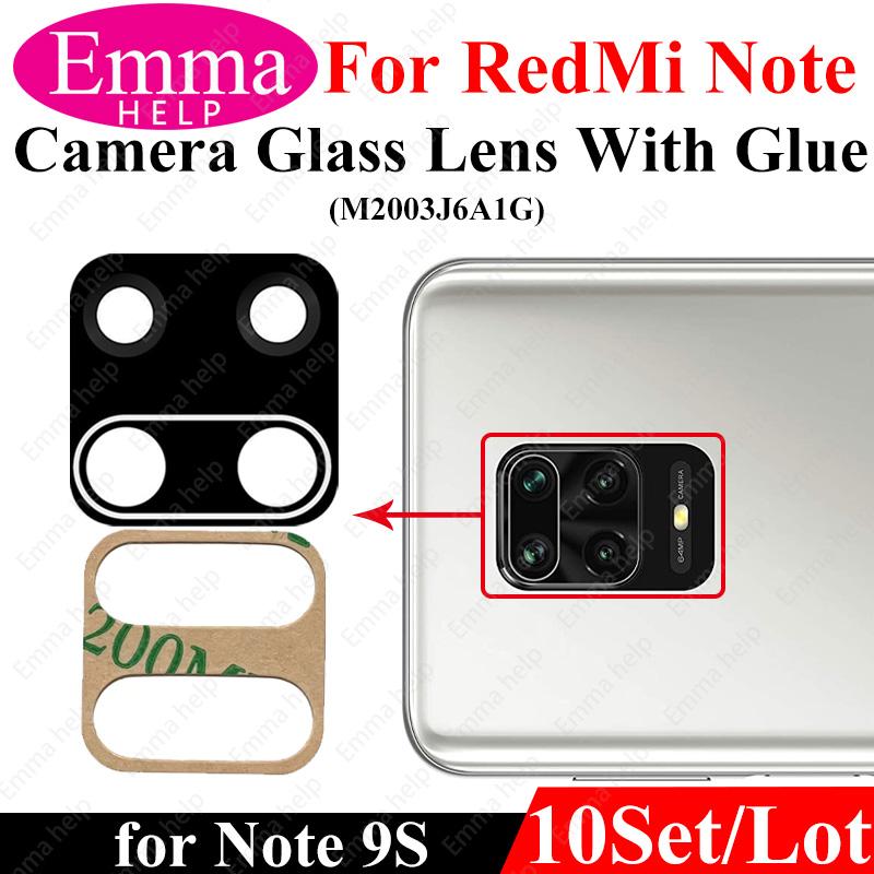 10 шт. Линза Камеры Для Xiaomi Redmi Note 9 Pro Max 9s 8 8t 7 7Pro Note10 5G 10t Задняя Камера Стекло С Клеем Клейким