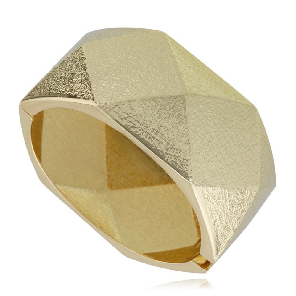 Vintage Irregular Wide Cuff Bangle Chunky Geometric Metal Bracelets Gifts for Women Girl