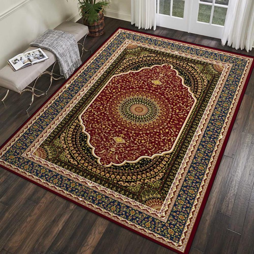 Bohemian Vintage Carpet Large Area Living Room Mat Kitchen Table Floor Mat Bedroom Office Prayer Rug Muslim Prayer Home Decor