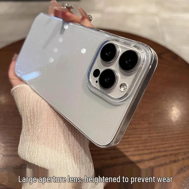 Прозрачный чехол для iPhone 17 с блестками, Полное покрытие, Защита от падений, Премиальное ощущение, Совместим с iPhone 13, 15 и 16.