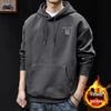 Унисекс American Retro Velvet Hoodie: Стильная, плотная, универсальная верхняя одежда на осень/зиму для пар