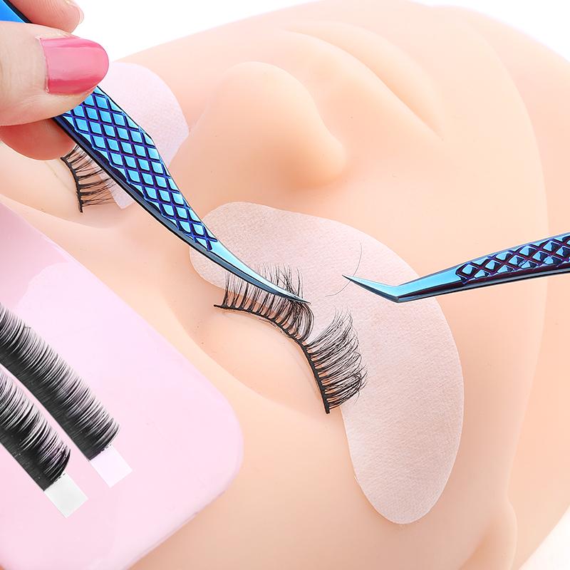 1 Pcs Eyelashes Tweezers Stainless Steel Superhard Tweezers High Precision Anti-static Tweezers for Eyelash Extensions