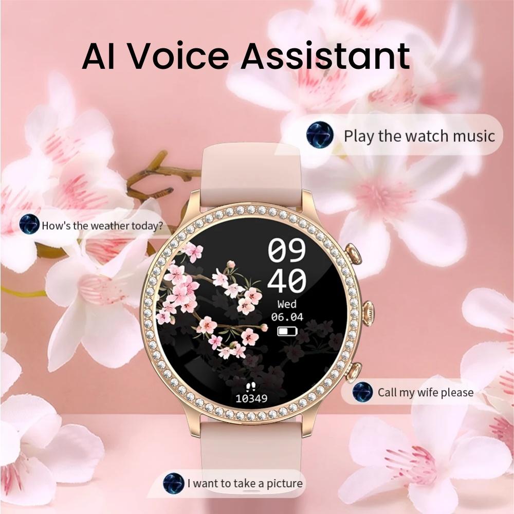 Smart Watch Women Bluetooth Call Blood Pressure DIY Custom Sport Fitness Waterproof Watches