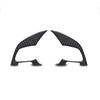 2pcs Carbon Fiber Car Steering Wheel Button Frame Cover For VW Golf 7 2015 2016