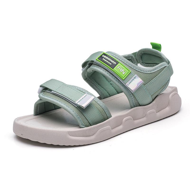 Sandals Women's Outside 2024 Comfortable Flat Shoes Versatile Beach Shoes Spring/Summer New Soft Sole Sandal Women