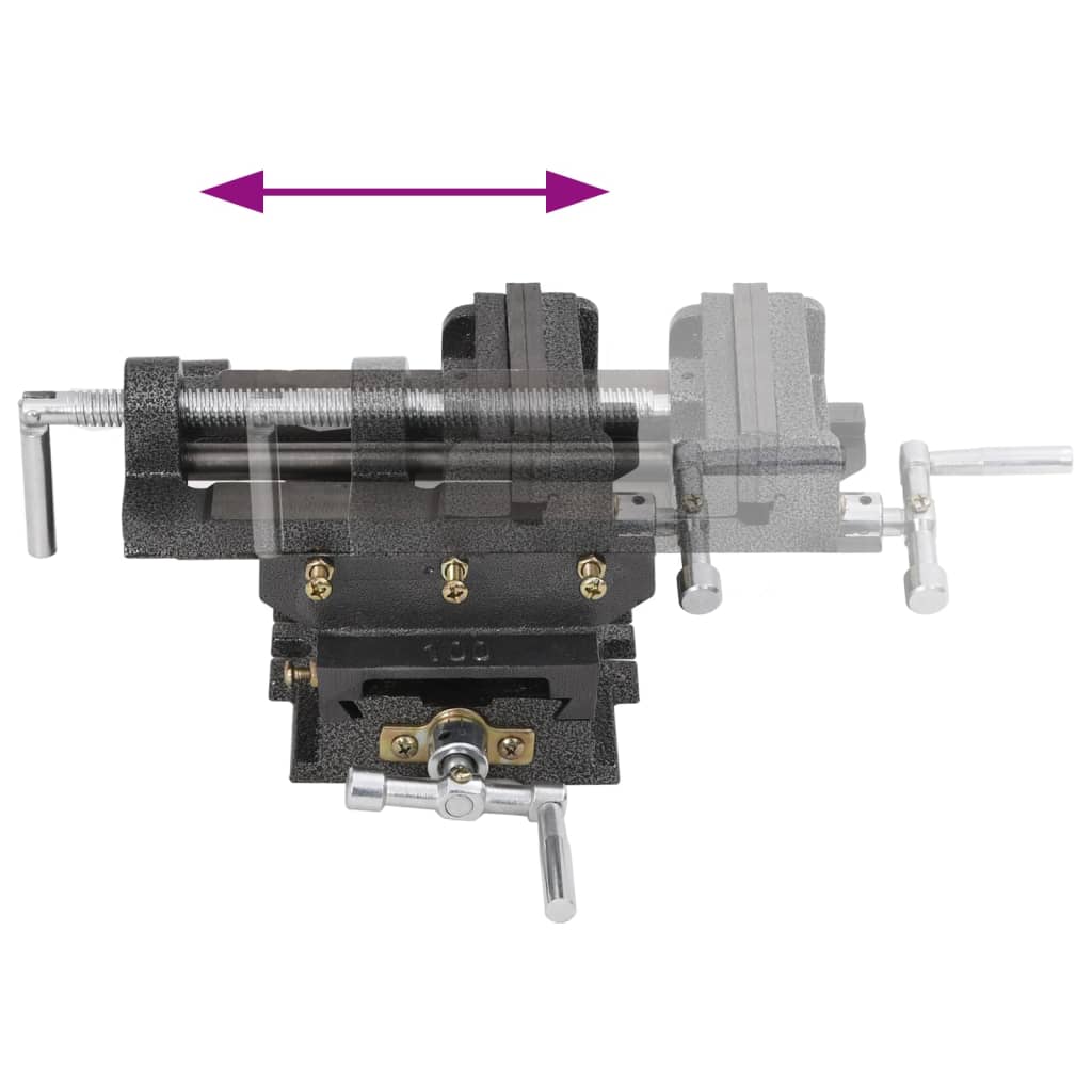 Machine Vice with Cross Slide Manual Operation 78 mm