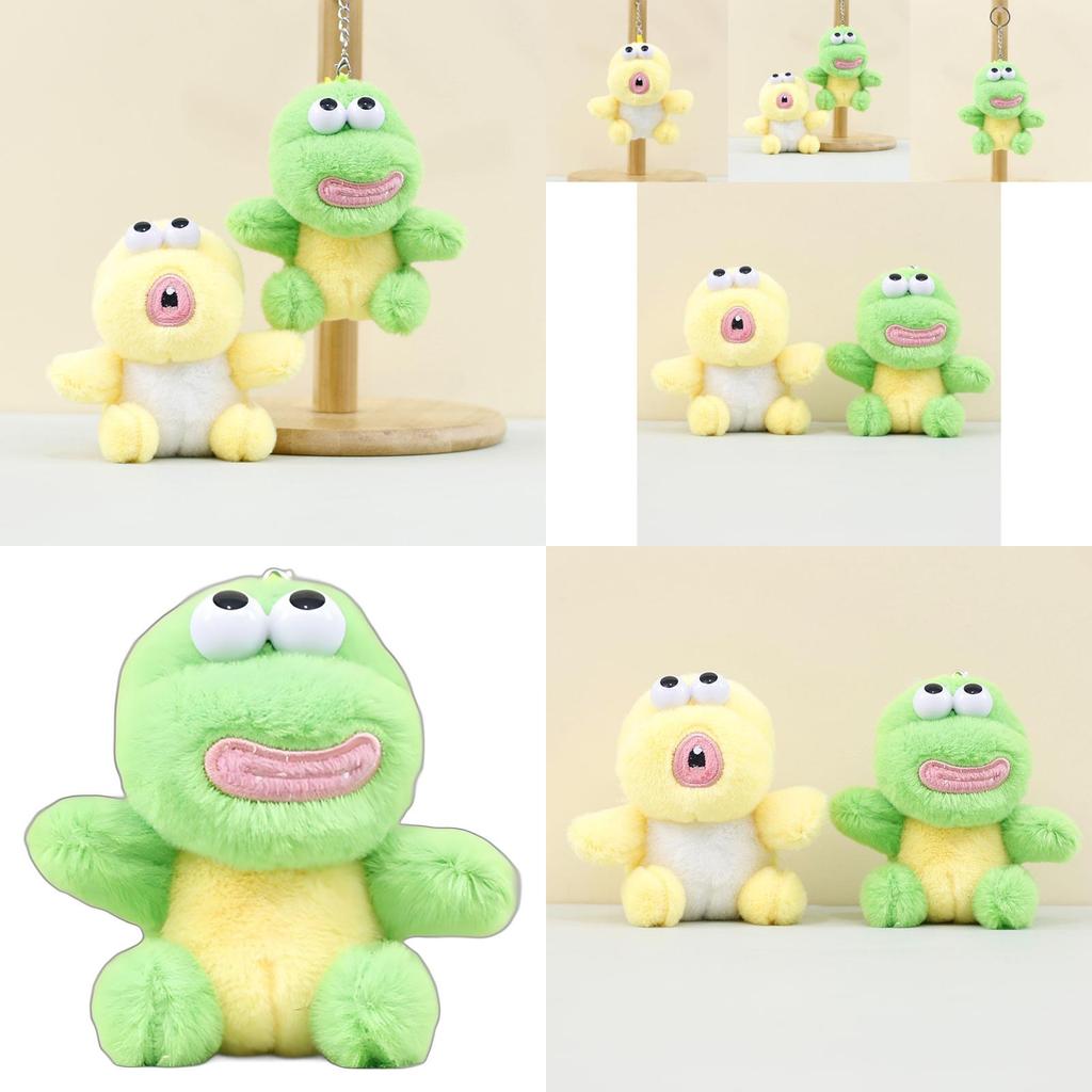 Lovely Green Dinosaur Plush Keychain For Couples Cute And Soft Bag Ornament