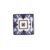 Bohemian Square Plate Ceramic Dish Creative Fruit Plate Square Breakfast Plate Western Dinner Plate Household Tableware