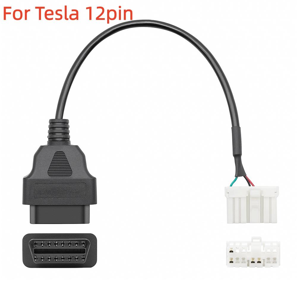 Câble de diagnostic OBD2 pour Tesla, connecteur 26 broches, 20 broches, 12 broches vers adaptateur OBDII 16 broches pour Tesla Model X, Model