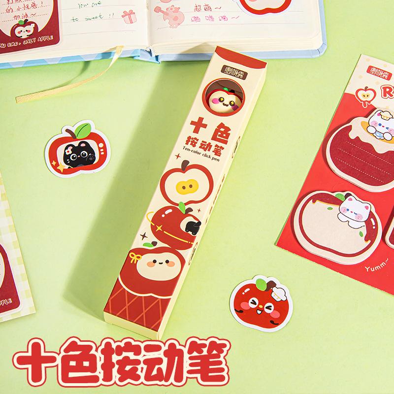 Мультяшная Голова Десятицветная Ручка Нажимная Шариковая Ручка Многофункциональная Ручка Трехмерная Мультяшная Нажимная Головка Инновационная Канцелярия Интересная Многоцветная